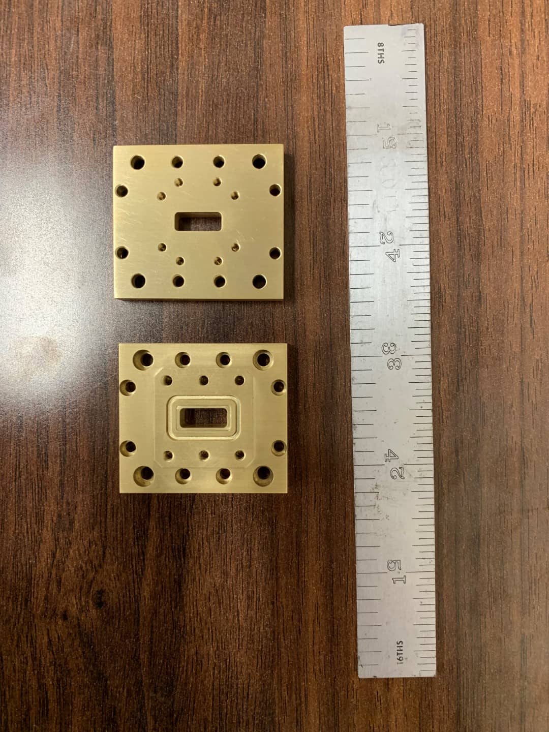 Precision-machined brass component