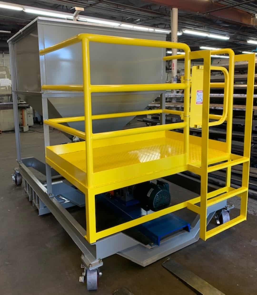 Fabricated hopper assembly