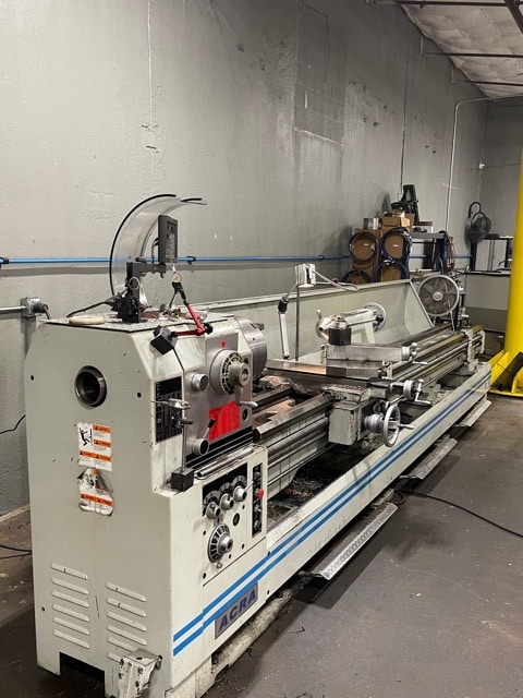 Acra manual engine lathe used for precision turning