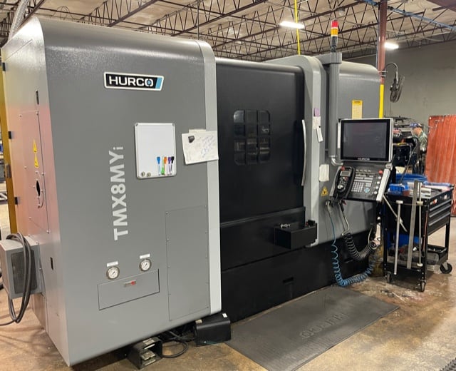 Hurco CNC turning center used for live-tool CNC turning and machining