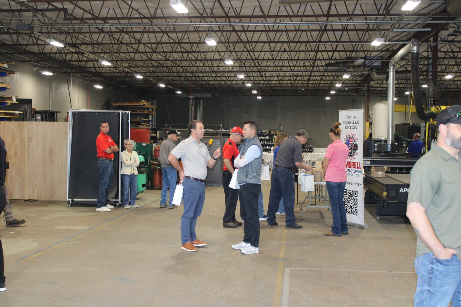 Guests walking through the Kimbrell shop