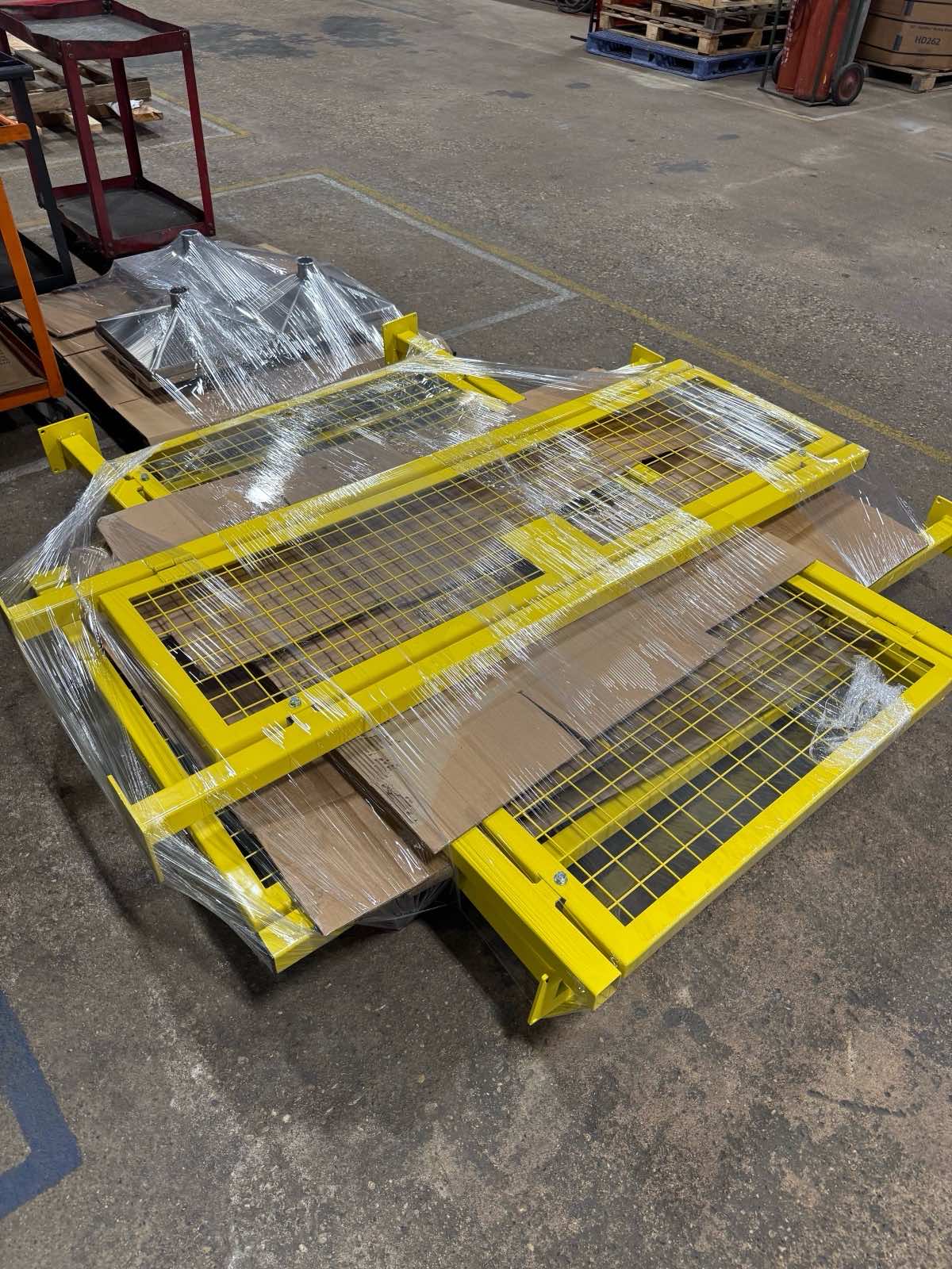 Guarded, lockable access door fabricated by Kimbrell Manufacturing Corporation