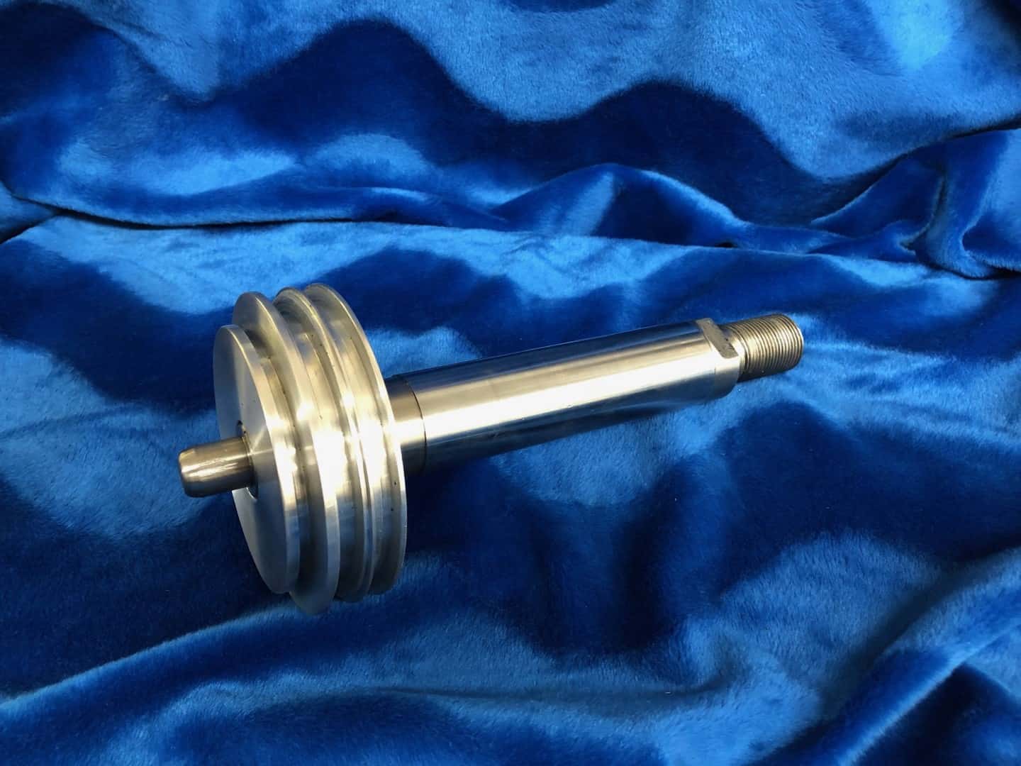 Precision-machined shaft and pulley component