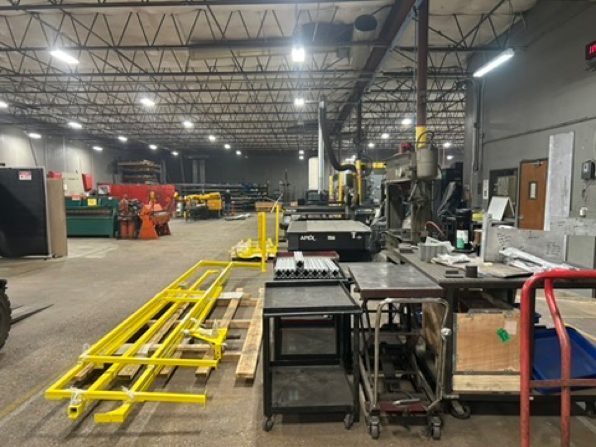 Wide view of the Kimbrell Manufacturing Corporation production floor in Garland, Texas