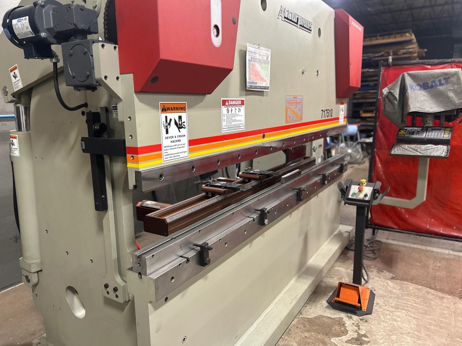 Accurpress press brake used for bending and forming sheet and plate metal